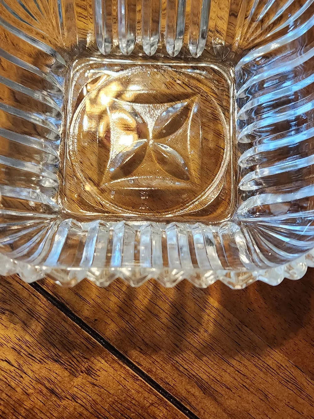 Clear Glass Vanity Tray - Elegant Square Decorative Dish